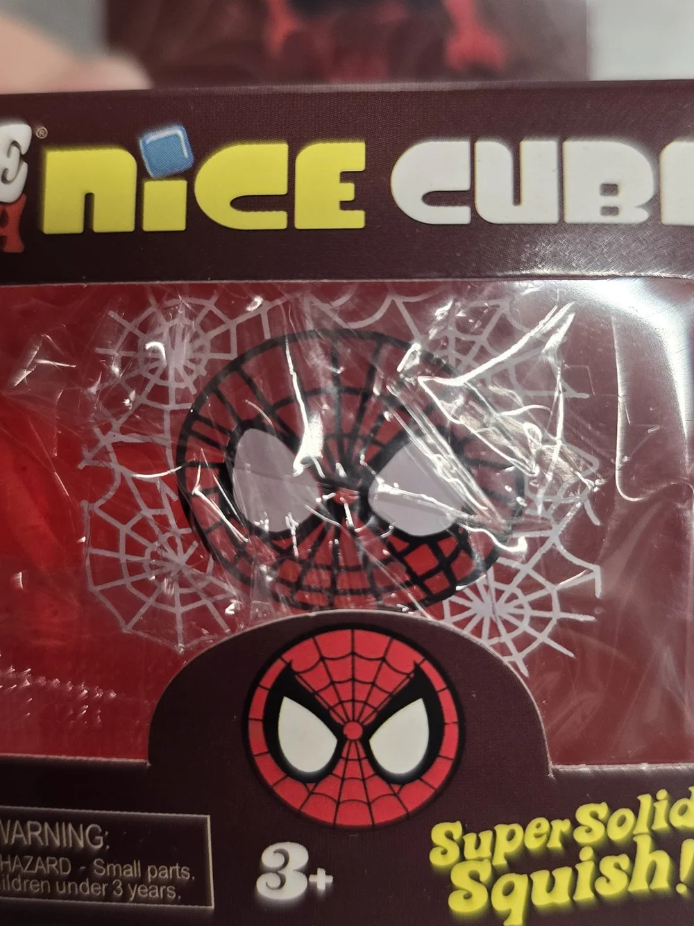 NeeDoh Nice Cube Spider-Man Squishy Toy - Red